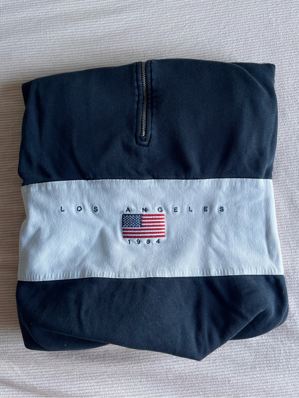 Brandy Melville Navy Quarter Zip